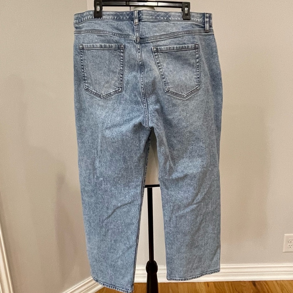 Torrid High Rise Baggy Straight leg high rise denim jeans size 14 short modest - Picture 13 of 13
